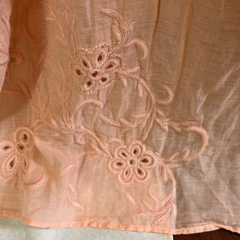 Lauren Conrad Pink/Salmon Maxi Dress. Size L. - Picture 9 of 14